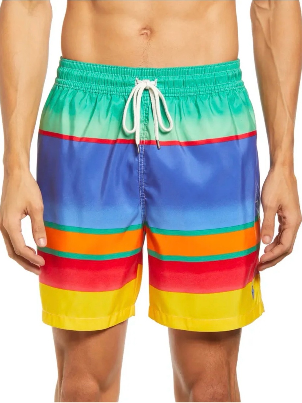 NwT Men's Multicolor Stripe Swim Trunks - Ralph Lauren Polo XXL